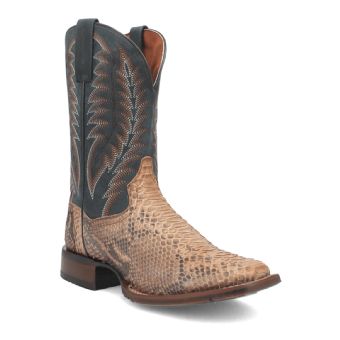 Dan Post Cowboy Certified Templeton Python Boots - Beige/Chocolate