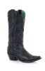 Corral Ladies Black Full Inlay Western Boots