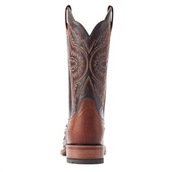 Ariat Men's Broncy Full Quill Ostrich Western Boots - Cinnamon/Dark Auburn #3