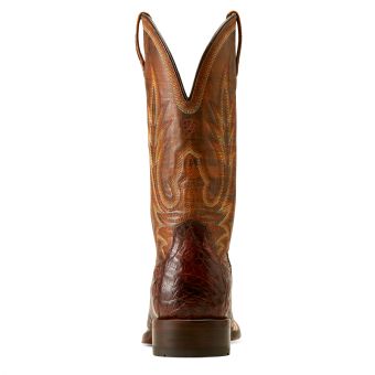 Ariat Men's Gunslinger Caiman Belly Boots - Dark Amber/Hotfire Rust #4