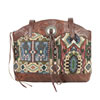 American West Bella Beau Tapestry Zip Top Tote w/ Secret Compartment - Brown