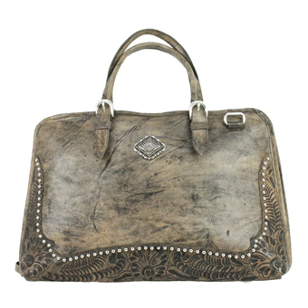 American West Pendleton Pony Smart Briefcase - Distressed Charcoal