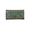 American West Tribal Weave Tri-Fold Wallet - Distressed Charcoal