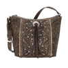 American West Hill Country Zip Top Bucket Tote - Distressed Charcoal