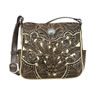 American West Hill Country Zip Top Crossbody - Distressed Charcoal