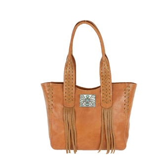 American West Mohave Canyon Small Zip-Top Tote - Golden Tan