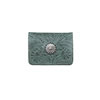 American West Small Ladies' Concho Tri-Fold Wallet - Turquoise