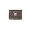 American West Small Ladies' Concho Tri-Fold Wallet - Brown