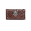 American West Lariats and Lace Tri-Fold Wallet - Brown