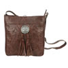American West Lariats And Lace Messenger Bag - Brown