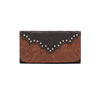 American West Ladies Tri-Fold Wallet - Antique Brown