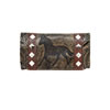 American West Hitchin' Post Tri-Fold Wallet - Distressed Charcoal