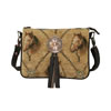 American West Bits & Bridle Multi-Compartment Crossbody - Chocolate