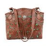 American West Lady Lace Zip-Top Tote - Light Brown