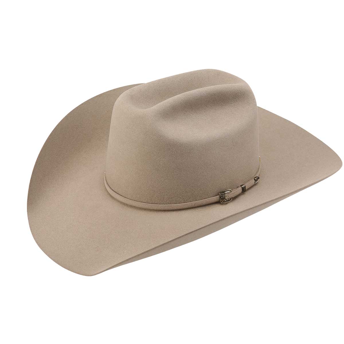 American Hat Makers Cattleman Felt Cowboy Hat with Cowboy Hat Band LG / Brown