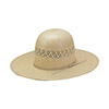 American Hat Co 15★ 1011 2X2 Two-Tone Vented Shantung Straw Hat - Tan/Ivory