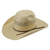 American Hat Co 15★ 1022 2X2 Two-Tone Vented Straw Hat - Wheat/Ivory