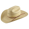 American Hat Co 30★ 1088 Two-Tone Vented Straw Hat - Wheat/Ivory