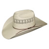 American Hat Co 20★ 5500 Fancy Vent & Weave Two-Tone Straw Hat - Tan/Ivory