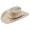 American Hat Co 20★ 6300 Two-Tone Fancy Vented Straw Hat w/5 Inch Brim- Ivory/Tan
