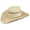 American Hat Co 20★ 6510 Two Tone Fancy Vent Straw Hat - Ivory/Wheat/Tan