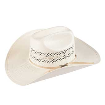American Hat Co 6800 Diamond Weave Straw Hat - Ivory