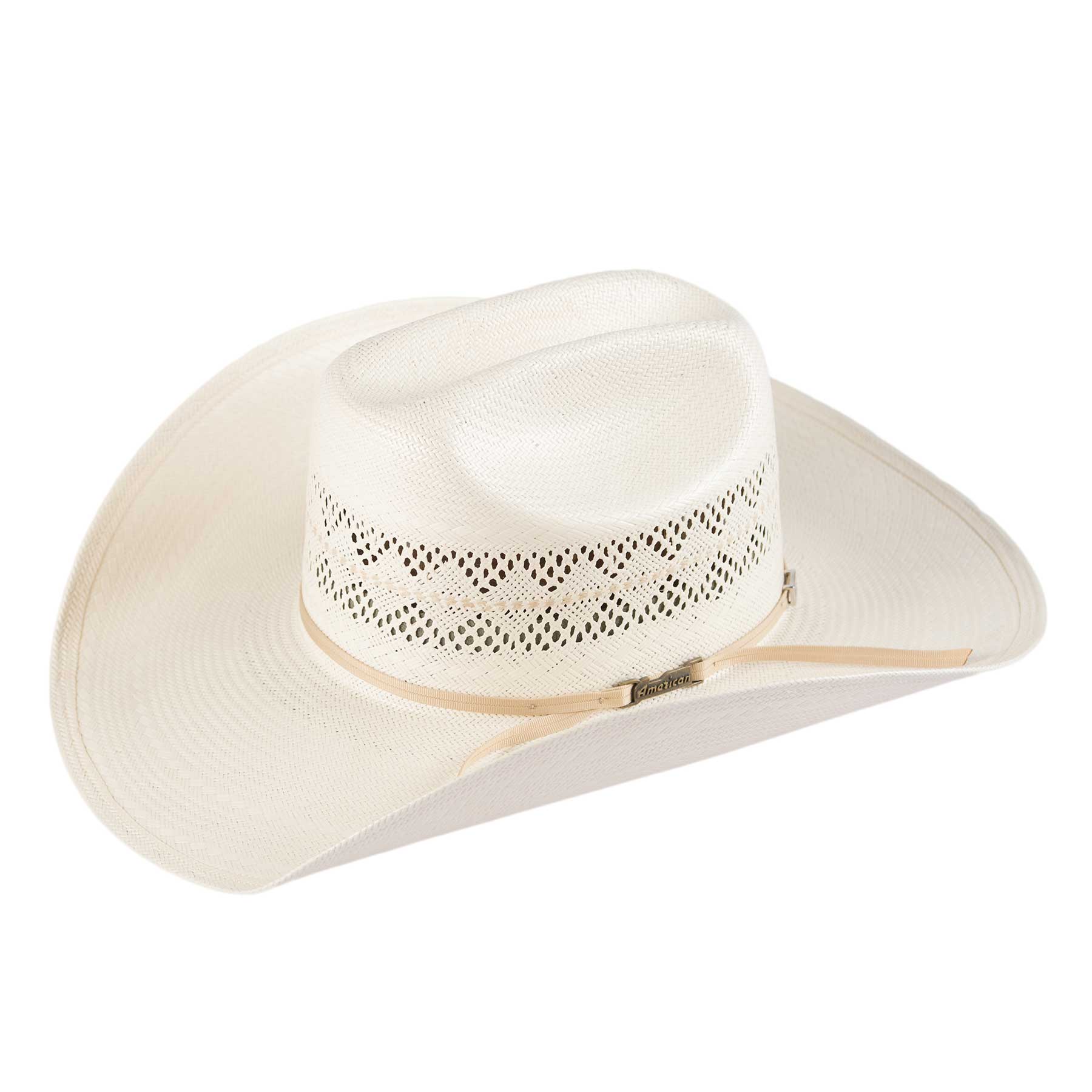 Pungo Ridge - American Hat Co 6800 Diamond Weave Straw Hat - Ivory