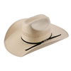 American Hat Co 20★ 7104-5 Vented Shantung Straw Hat w/5 Brim - Clear