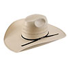American Hat Co 20★ 7400-5 Triple Fancy Vented Ivory Straw Hat w/5 Inch Brim