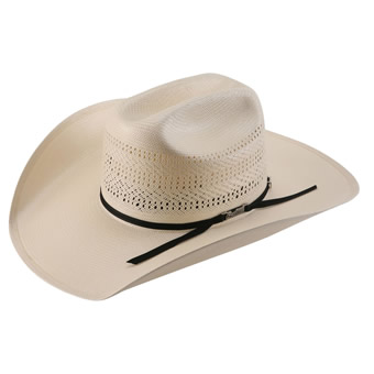 American Hat Co 20★ 7400 Triple Fancy Vented Ivory Straw Hat