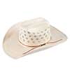 American Hat Co 7800 Two Tone Fancy Vent Straw Hat - Ivory/Tan