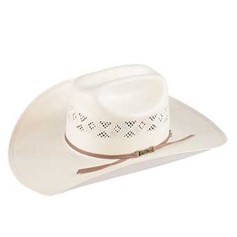 American Hat Co 8500 Fancy Vent Straw Hat - Ivory