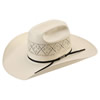 American Hat Tuf Cooper 20★ TC8800 Fancy Vent Solid Weave Straw Hat - Ivory