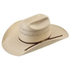 American Hat Tuf Cooper 20★ TC8810 Fancy Weave & Vent Straw Hat - Ivory/Tan
