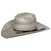 American Hat Tuf Cooper 20★ TC8820 Two-Tone Fancy Vent Straw Hat - Grey/Ivory