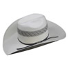 American Hat Tuf Cooper 20★ TC8840 Two-Tone Fancy Vent Straw Hat - Ivory/Grey