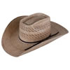American Hat Tuf Cooper 20★ TC8850 Two-Tone Vented Straw Hat - Ivory/Brown