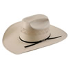 American Hat Tuf Cooper 20★ TC8890 Fancy Vent Solid Weave Straw Hat - Ivory