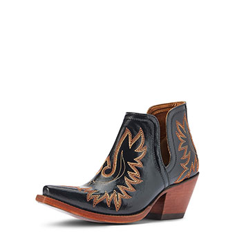Ariat Women's Dixon Spade Black Western Shorty Boot