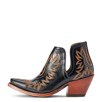 Ariat Women's Dixon Spade Black Western Shorty Boot #2
