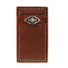 Ariat Leather Rodeo Wallet w/Basketweave and Concho