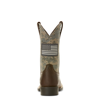 Ariat Kids Patriot Western Boots - Distressed Brown #2