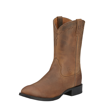 Ariat Men's Heritage Roper Boots- Distressed Brown