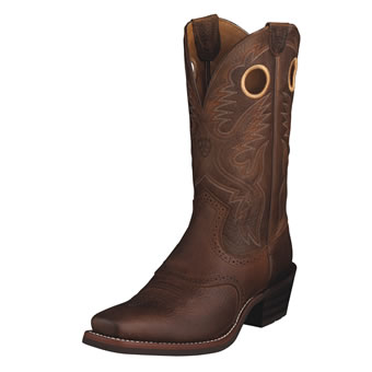 Ariat Men's Heritage RoughStock Boot - Brown Oiled Rowdy