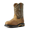 Ariat Men's Workhog Pull-On Work Composite Toe Boots - Aged Bark