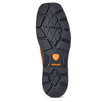 Ariat Men's Groundbreaker Wide Square Toe Waterproof Steel Toe Work Boot - Palm Brown #3