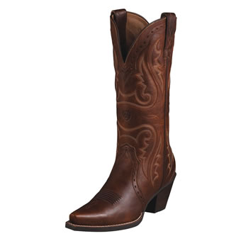 Ariat Heritage Western X Toe Boots - Vintage Carmel