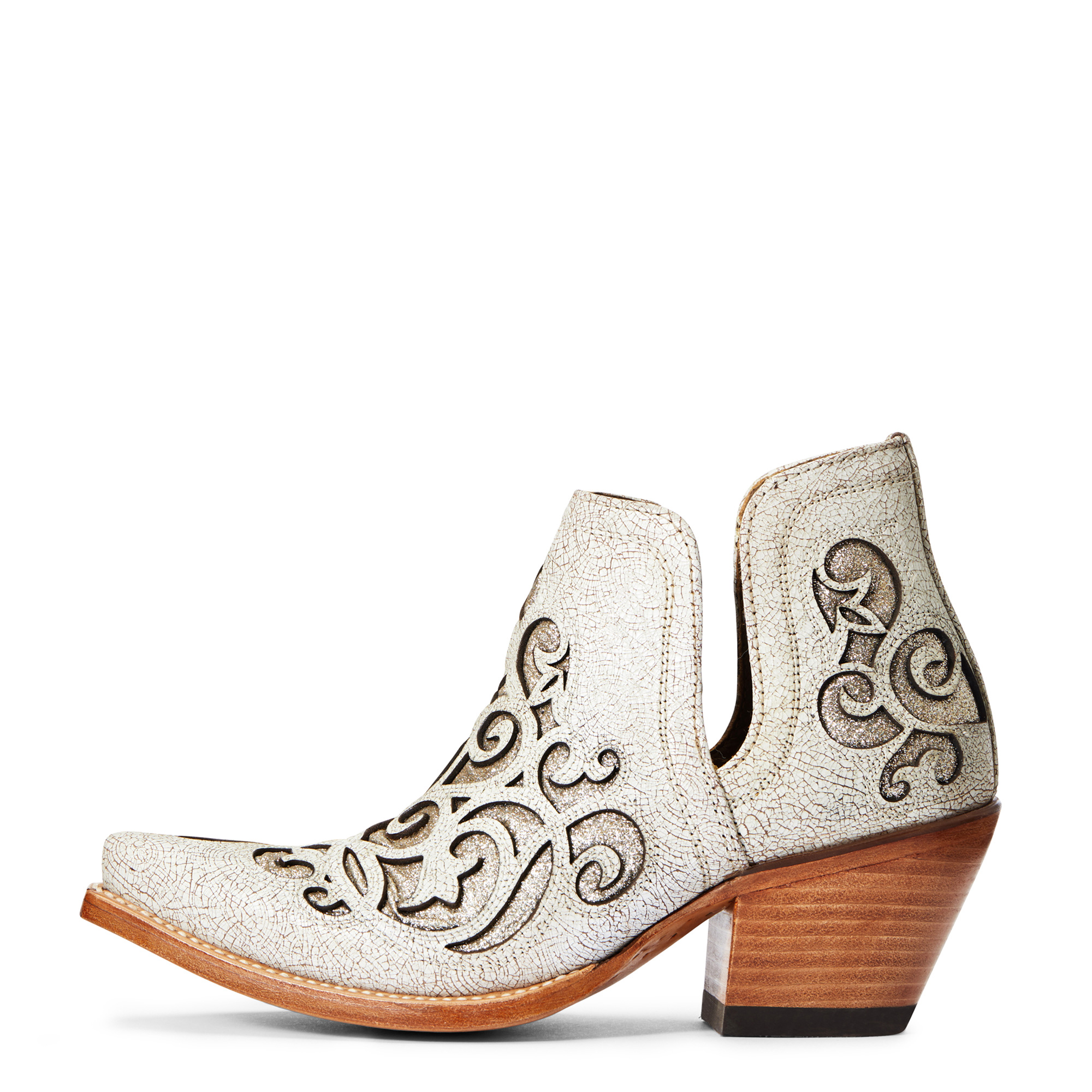 Pungo Ridge - Ariat Women's Dixon Glitter Shorty Boot - Crackled White ...