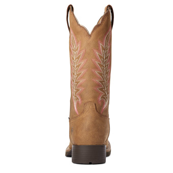 Ariat Women's Hybrid Rancher Waterproof Western Boot - Pebbled Tan #2