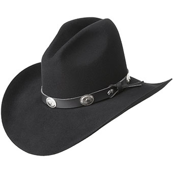 Bailey Tombstone Western Felt Hat - Black